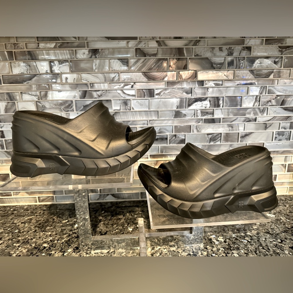 Givenchy Marshmallow Wedge Slides